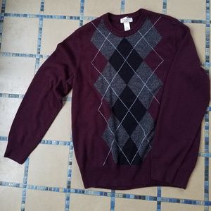 Dockers Maroon Argyle Sweater